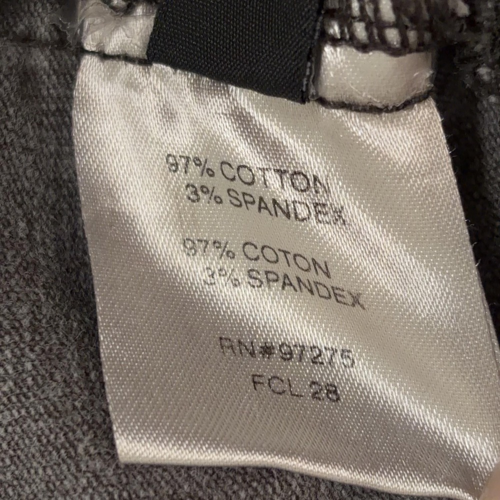 Fox Jacket Womens Medium Gray Full Zip Front Moto Biker Utility Buckle Back - Picture 12 of 14